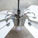 Lampadario con raggi orientabili Space Age Italia Anni '70