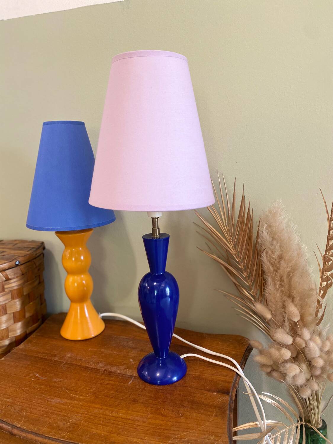 Colorful vintage lamp