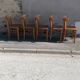 Set de 5 chaises bistrot vintage