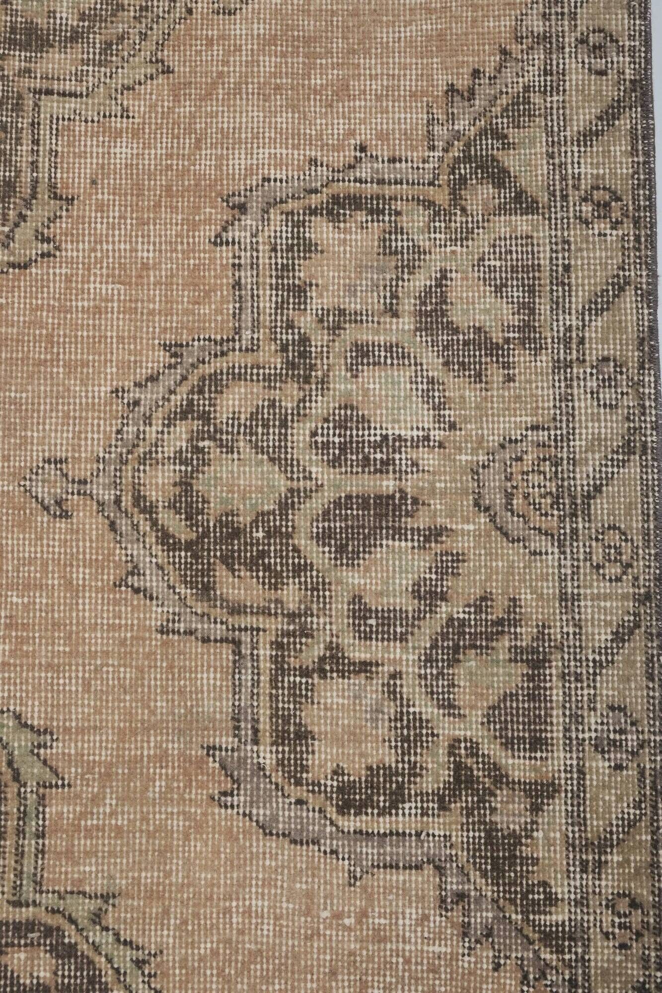 Vintage Turkish hallway rug 115x383 cm