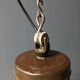 Old copper industrial church pendant light, Dutch 1930