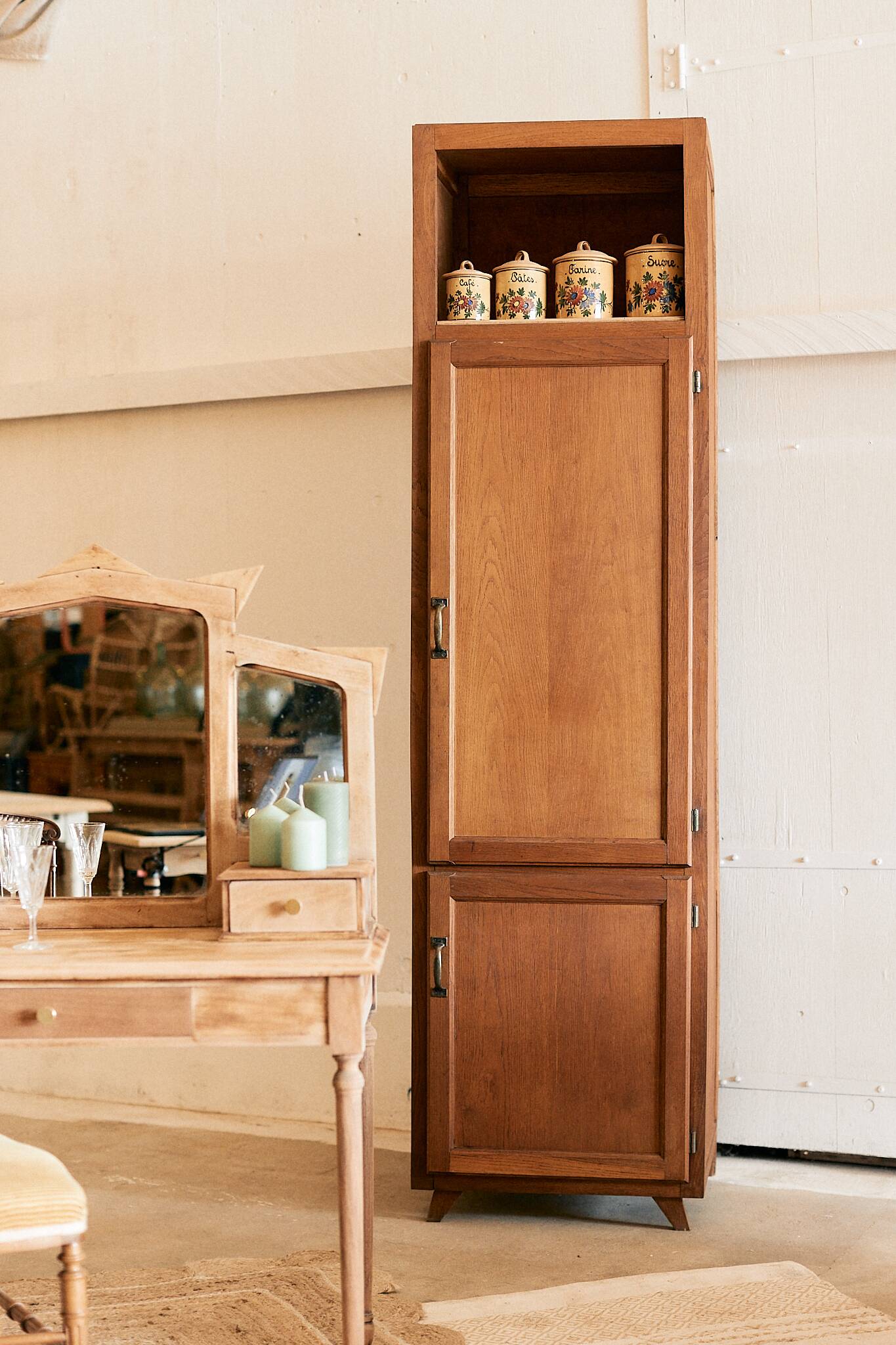 Vintage wooden column