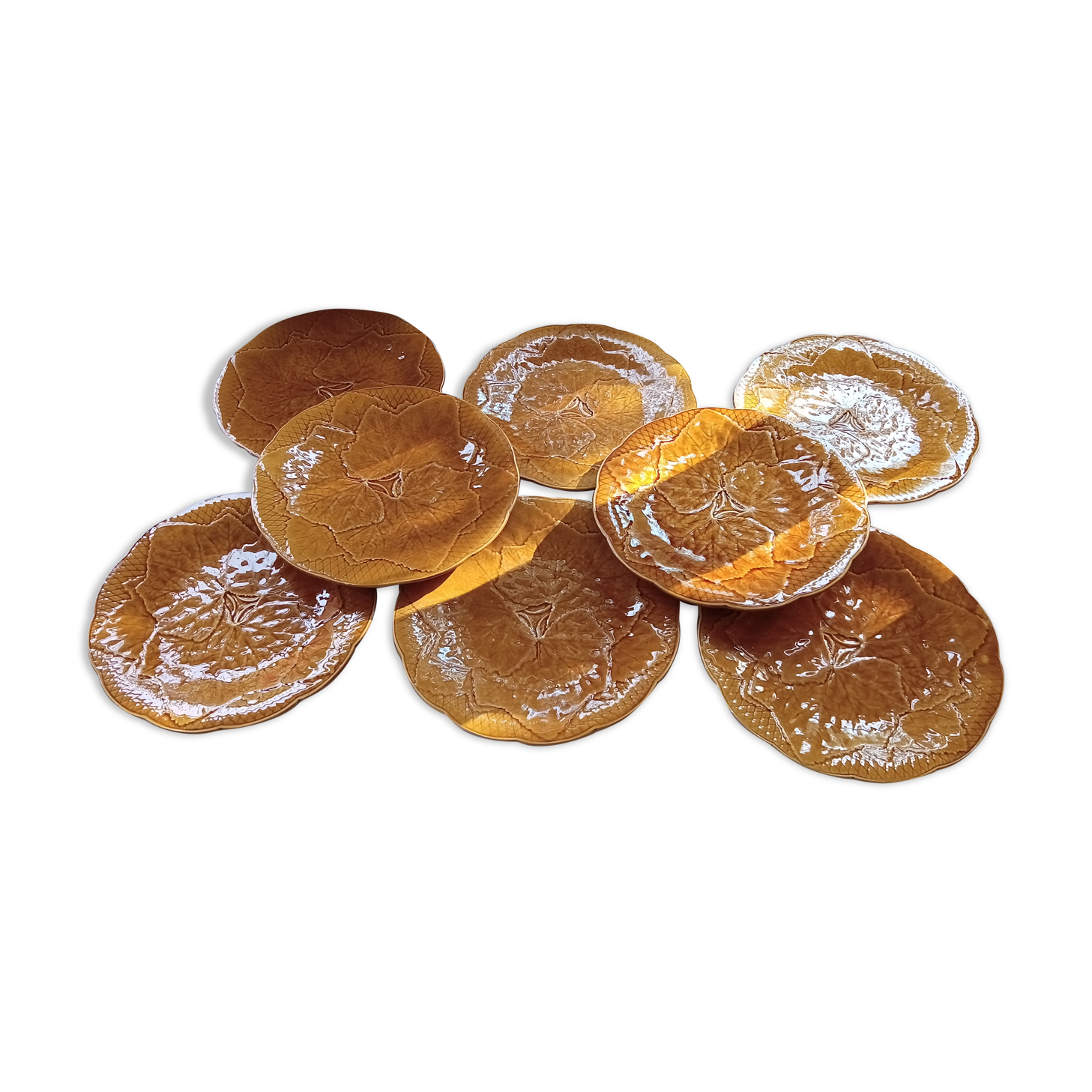 8 old Gien plates