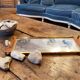 Mirror top 50's wood and brass