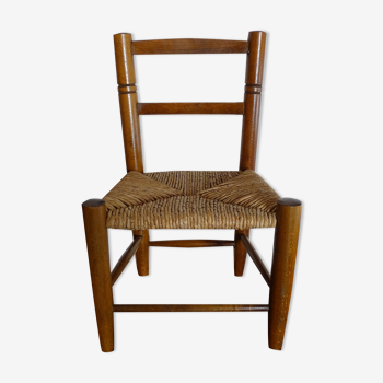 Vintage child mulched wooden chair