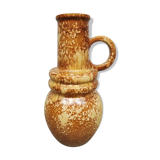 Vintage XL ceramic vase West Germany ‘Earth tones’