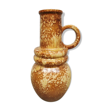 Vase en céramique XL vintage Allemagne de l’Ouest 'Tons de terre'