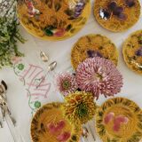 Set of 5 dessert plates in slip