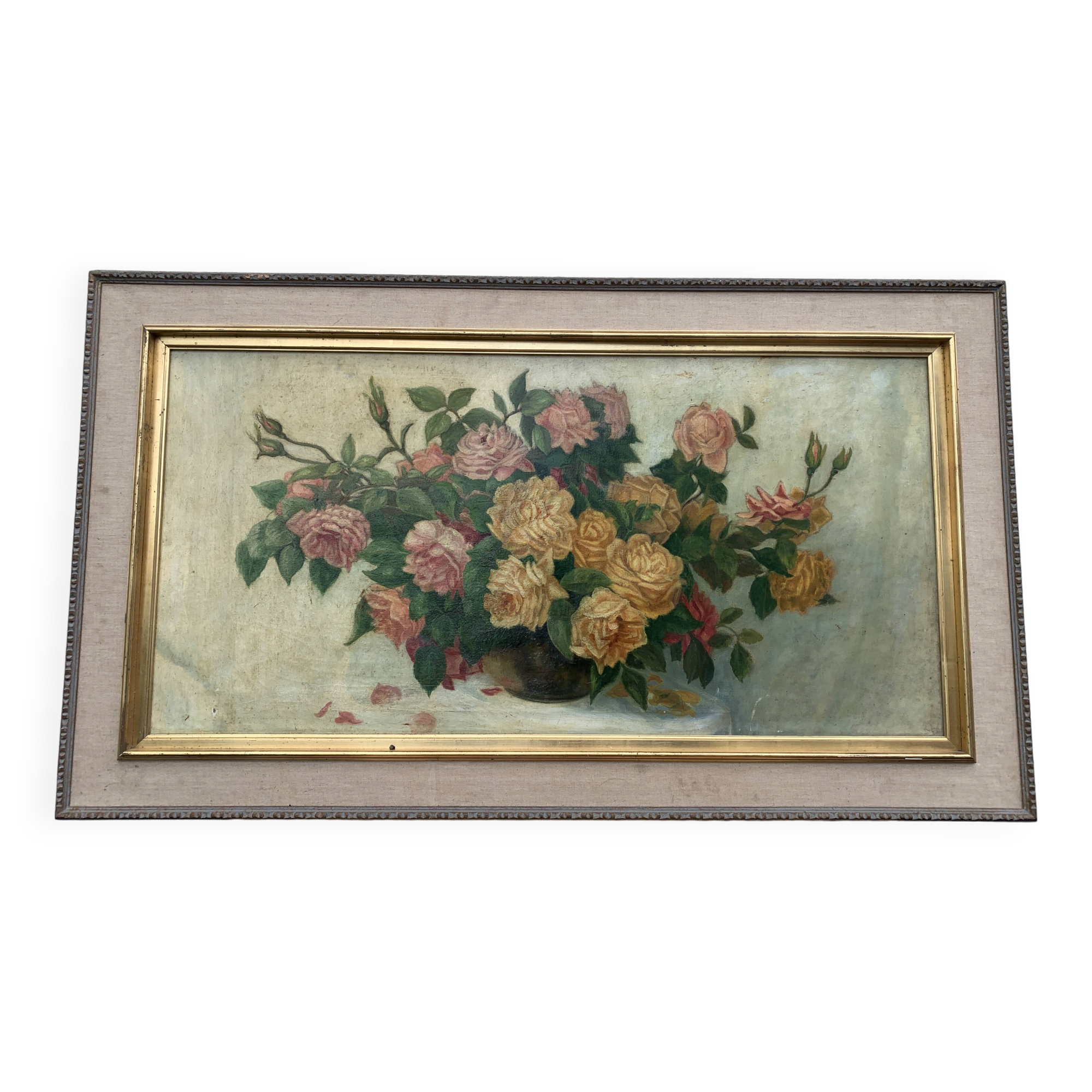 Large Still Life Flower Painting 136 x 68