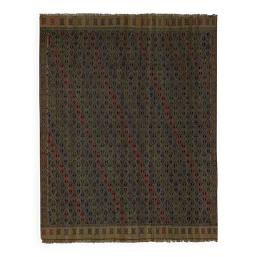 Kilim turc vintage tissé main 165x217 cm