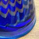 Vintage art glass candle holders, set of 2