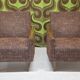 Paire de fauteuils club vintage 1970"