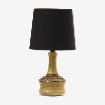 Table lamp with stoneware base by Josef Simon for Søholm, green glaze