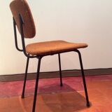 4 chairs vintage metal and fabric structure