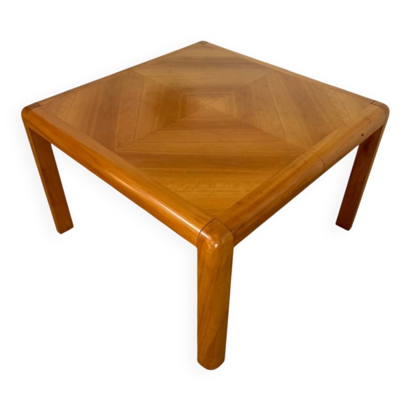 Table de repas bois clair /  rallonge design scandinave des années 70