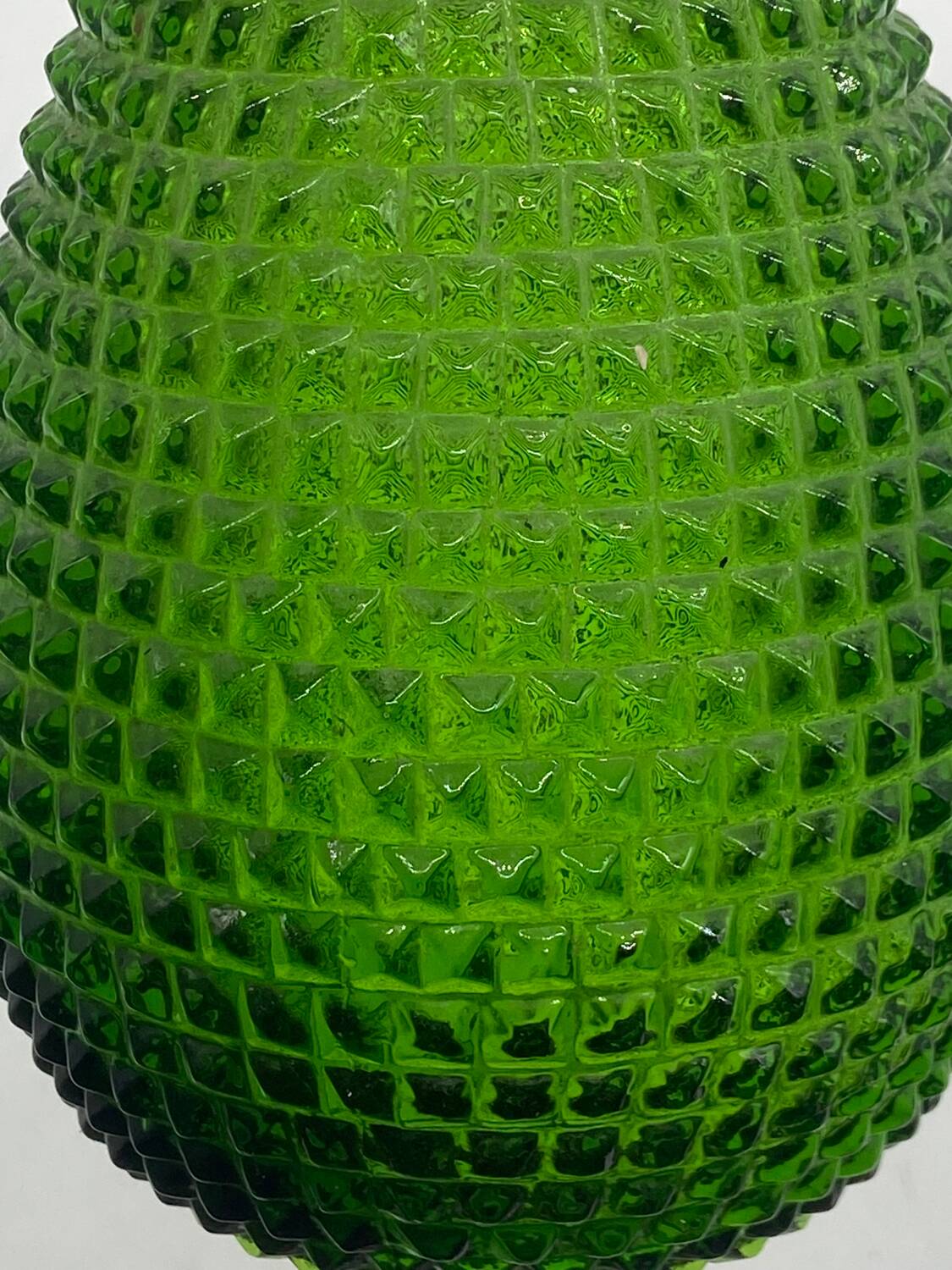 Empoli Italian Glass Carafe / Bottle, Vintage