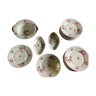 22 assiettes plates  porcelaine de Limoges , fleurs