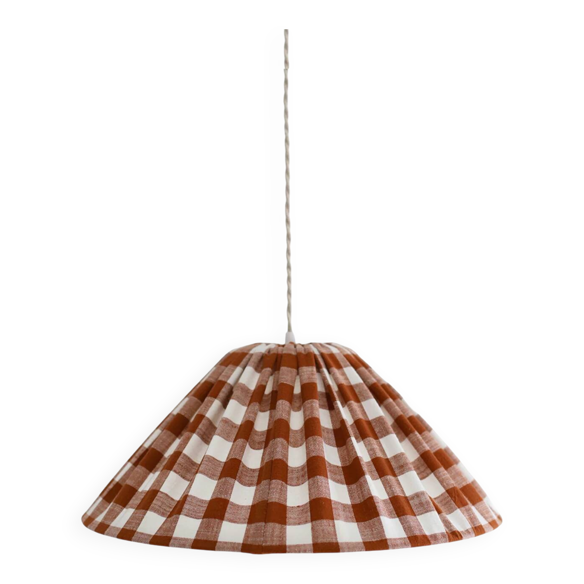 Malala "terra" large tile conical textile suspension