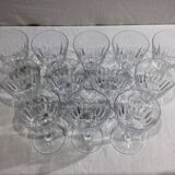 Baccarat – 12 white wine glasses in Baccarat Crystal Casino Model