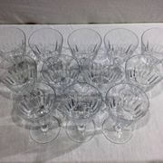 Baccarat – 12 white wine glasses in Baccarat Crystal Casino Model