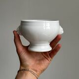 4 white porcelain bowls