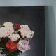 Painting Bouquet, still life, signed Marlier