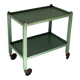 Painted wooden serving trolley, patinated, circa 1950