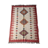 Kilim carpet in burlap and cotton - 120cm x 180cm