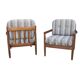 Beautiful Danish armchairs in teak, set of two, 1970s