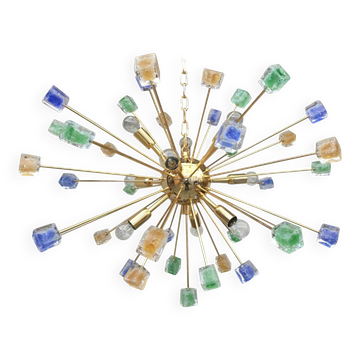 Murano glass sputnik chandelier