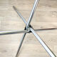 Round tripod table in smoked glass Roche Bobois 70