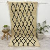 Handmade wool Berber rug 250 X 120 CM