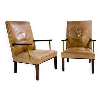 Paire de fauteuils modernes du milieu du siècle, vers 1950