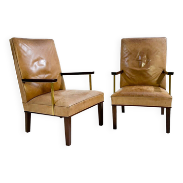 Paire de fauteuils modernes du milieu du siècle, vers 1950