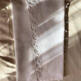 Linen tablecloth hand embroidery monogram an