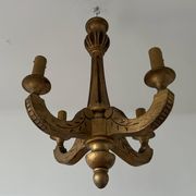 Lustre en bois doré ancien