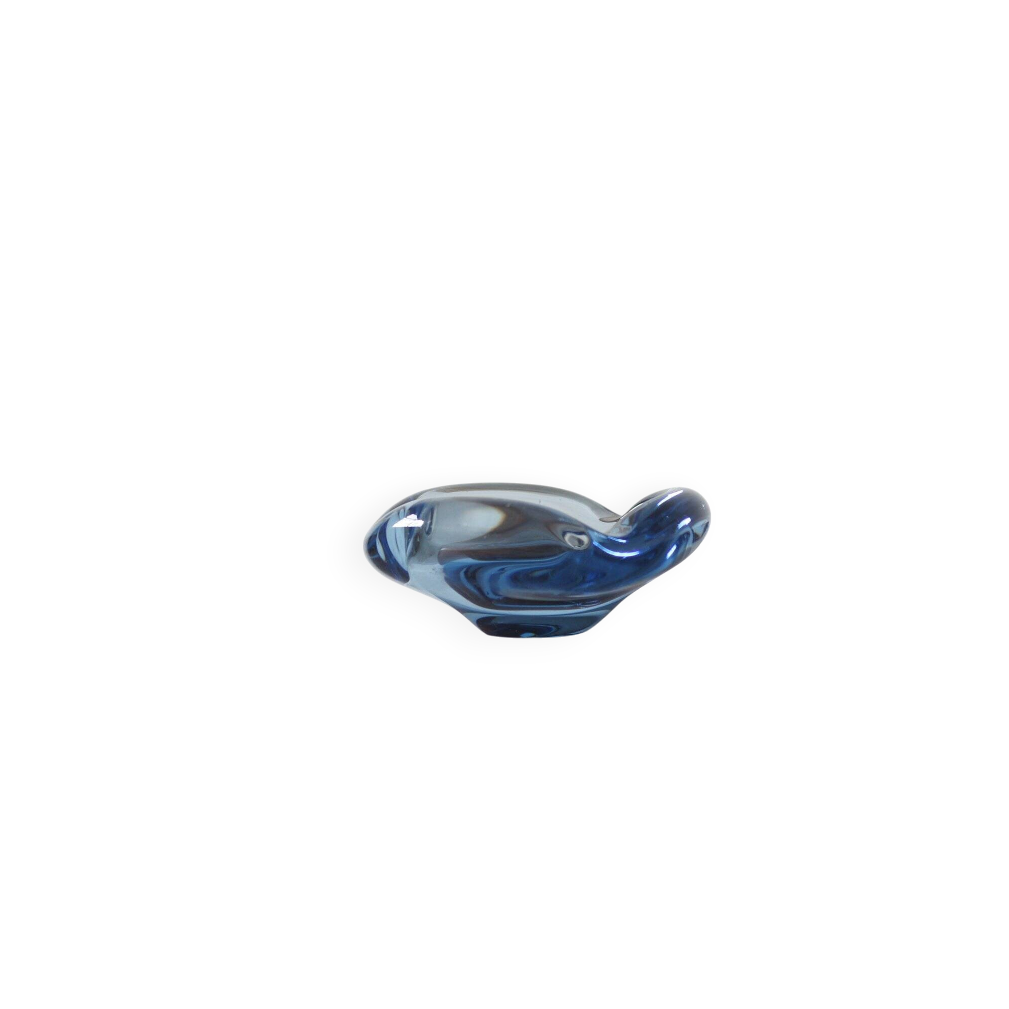 Glass ashtray by Lütken for Holmegaard, 1950s, set of 2