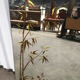 Exotic-patterned brasserie bistro mirror