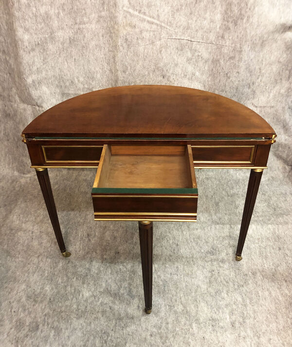 Console formant table à jeux, XIXe siècle