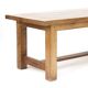 Vintage Mid-Century Brutalist Rustic Oak Dining Table