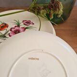 Set of 4 plates dessert salins model anemone