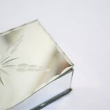 Art Deco jewelry box in beveled glass