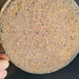 Pot à coupe creuse en Grès émaillé signée