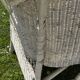 White rattan sofa