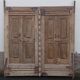 Large old double wooden door