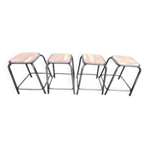 lot de 4 tabourets industriels