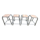 Set of 4 industrial stools