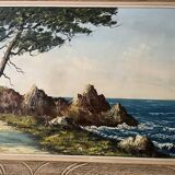 Oil on seaside canvas signed L. GUERNY