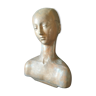 Bust of ballerina woman by Roger Jacob terracotta