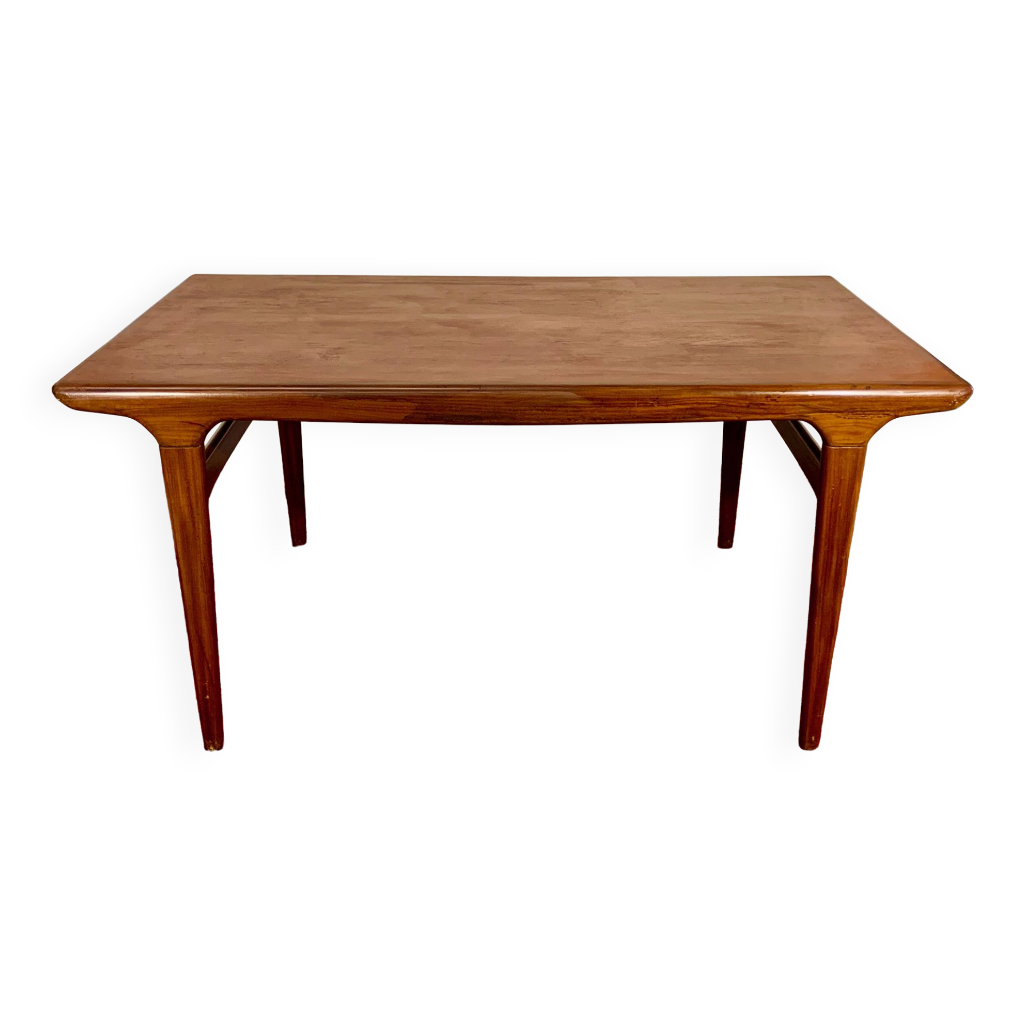 Scandinavian living room dining room table in teak, denmark 1960